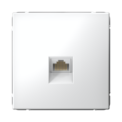 ARTGALLERY РОЗЕТКА компьютерная RJ45, кат. 6A, механизм, БЕЛЫЙ