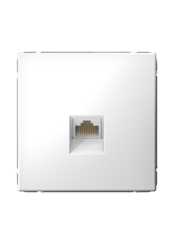 ARTGALLERY РОЗЕТКА компьютерная RJ45, кат. 6A, механизм, БЕЛЫЙ