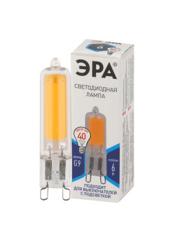 Лампа светодиодная STD LED JCD-6W-GL-840-G9 JCD 6Вт капсульная 4000К нейтр. бел. G9 Эра Б0049086