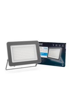Прожектор светодиодный Qplus 100Вт 6500К IP65 10500лм 175-265В ДО графит. GAUSS 690511100