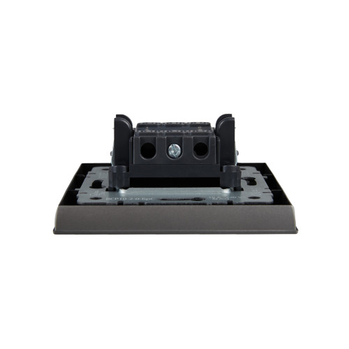 BRITE Выключатель 2-клавишный 10А в сборе ВСР10-2-0-БрС сталь IEK BRITE Выключатель 2-клавишный 10А в сборе ВСР10-2-0-БрС сталь IEK