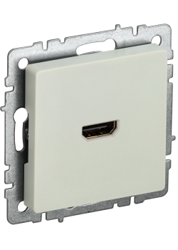BRITE Розетка HDMI РHDMI-0-БрКр бежевый IEK