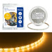 Светодиодная LED лента Feron LS604, 60SMD(2835)/m 4.8W/m 12V IP65 5m желтый