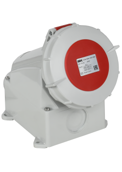 Розетка стационарная ССИ-1252 32А-6ч 380В 3P+PE+N IP67 IEK