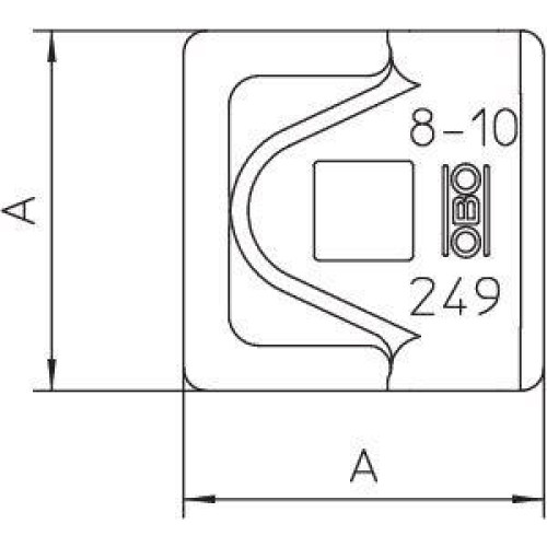 Соединитель для быстр. монтажа Rd8-10 249 8-10 ST-OT FT OBO 5311503