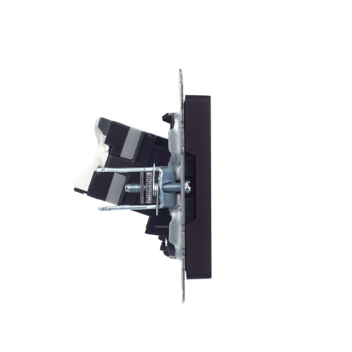 BRITE Розетка компьютерная RJ45 кат.5E РК10-БрЧ черный IEK BRITE Розетка компьютерная RJ45 кат.5E РК10-БрЧ черный IEK
