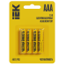 Батарейка щелочная Alkaline LR03/AAA (4шт/блистер) IEK