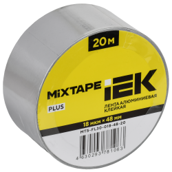 MIXTAPE PLUS Лента алюминиевая клейкая 18мкм 48ммх20м IEK
