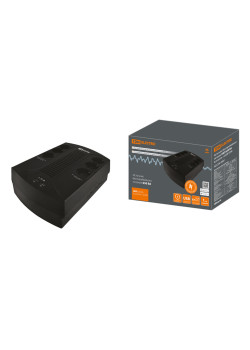 Источник бесперебойного питания ИБП 650 ВА 6 розеток +2USB TDM