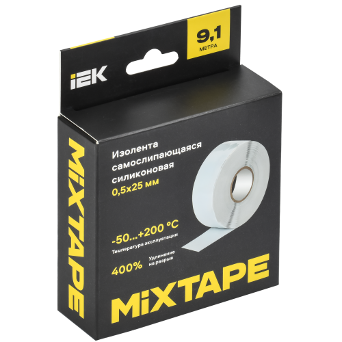 MIXTAPE PRO Изолента самослипающаяся силиконовая резиновая 0,5х25мм 9,1м 70 IEK MIXTAPE PRO Изолента самослипающаяся силиконовая резиновая 0,5х25мм 9,1м 70 IEK