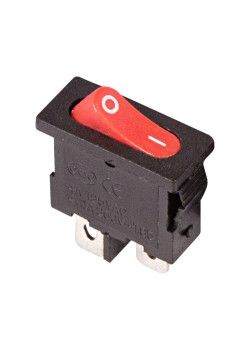 Выключатель клавишный 250В 6А (2с) ON-OFF красн. Mini (RWB-103 SC-766 MRS-101-5) Rexant 36-2051