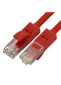 Greenconnect RJ45(m) - RJ45(m) Cat. 5e U/UTP PVC 0.3м красный