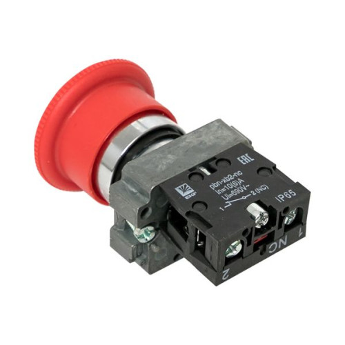 Кнопка BS542 поворотная красная грибок NC IP65 EKF