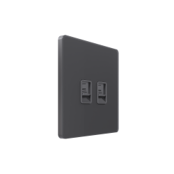 Systeme Infinity, Розетка информационная С/У RJ-45 кат.5e 2-я, Вулканический пепел