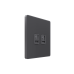 Systeme Infinity, Розетка информационная С/У RJ-45 кат.6 2-я, Вулканический пепел Systeme Infinity, Розетка информационная С/У RJ-45 кат.6 2-я, Вулканический пепел