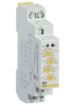 Реле контроля фаз ORF-05 трехфазное 220-460В AC IEK