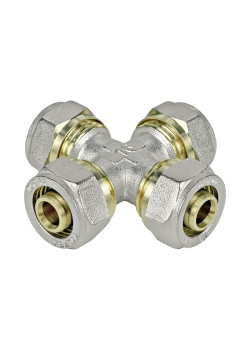 Крестовина обжимная 20х20х20х20 (60/4) K VALFEX VF.341.N.202020