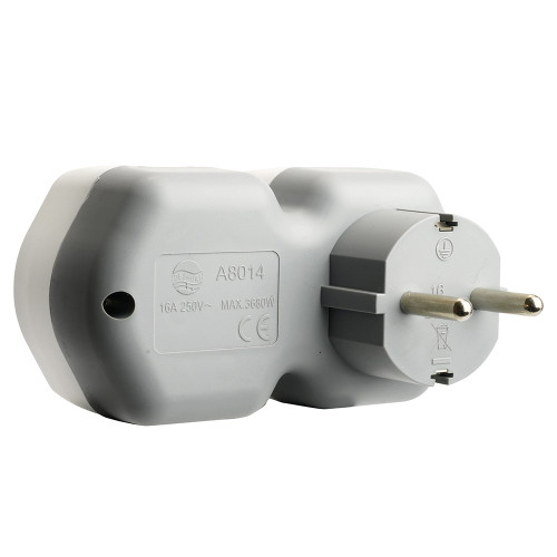 Разветвитель сетевой на 1 выход с/з STEKKER 250В, 16А, USB A+ Type C, 2,4А, PD, белый/серый, ADP16-16-20 Разветвитель сетевой на 1 выход с/з STEKKER 250В, 16А, USB A+ Type C, 2,4А, PD, белый/серый, ADP16-16-20