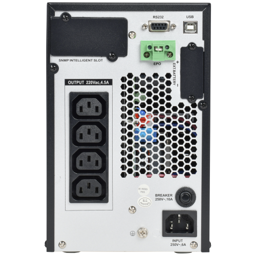 ITK ELECTRA OT ИБП однофазный онлайн 1кВА/1кВт LCD дисплей 24VDC 4хС13 с АКБ 2х9AH USB EPO RS232 SNMP слот Tower