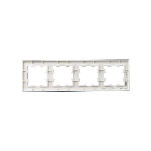 BRITE Рамка 4-местная РУ-4-2-Бр стекло белый матовый IEK BRITE Рамка 4-местная РУ-4-2-Бр стекло белый матовый IEK