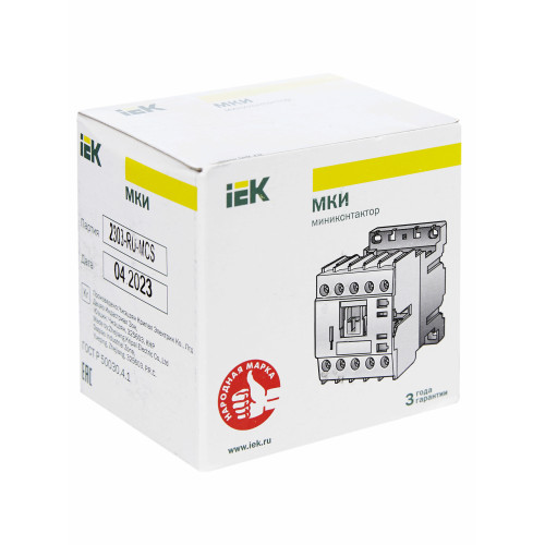 Миниконтактор МКИ-11211 12А 230В/АС3 1NC IEK Миниконтактор МКИ-11211 12А 230В/АС3 1NC IEK