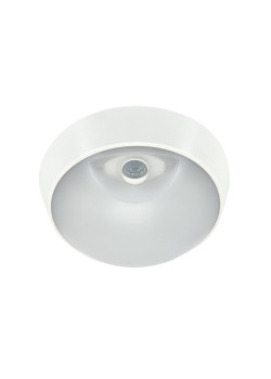 Светильник светодиодный WP 15 C 12W OP 840 D220 WH MDM 220х80мм 12Вт 4000К IP65 ЖКХ круглый пылевлагозащ. с датчиком движения бел. 15071523453