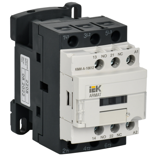 ARMAT Контактор КМИ-А-10612 LC1D 6А 230В/АС3 1NO/1NC IEK