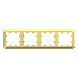 ATLASDESIGN ANTIQUE 4-постовая РАМКА, универсальная, ЗОЛОТО