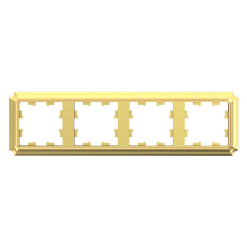 ATLASDESIGN ANTIQUE 4-постовая РАМКА, универсальная, ЗОЛОТО
