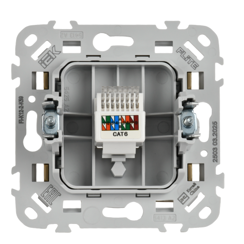 FLITE Розетка компьютерная RJ45 категория 6 UTP РК6-1-0-ФлХ хаки IEK