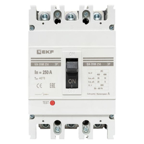 ВА-99М 250/250А 3P 10In 35кА с термомагнитным расцепителем EKF