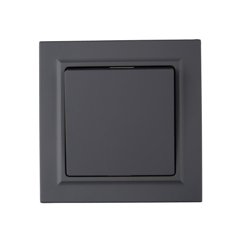 BRITE Выключатель 1-клавишный 10А в сборе ВСР10-1-0-БрГ графит IEK BRITE Выключатель 1-клавишный 10А в сборе ВСР10-1-0-БрГ графит IEK