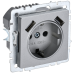 BRITE Розетка 1-местная с заземлением с защитными шторками 16А с USB A+A 5В 2,1А РЮш10-1-БрА алюминий IEK BRITE Розетка 1-местная с заземлением с защитными шторками 16А с USB A+A 5В 2,1А РЮш10-1-БрА алюминий IEK