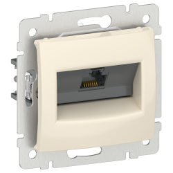 IEKVALENA Розетка компьютерная RJ45 категория 5Е UTP 6956241 слоновая кость IEK