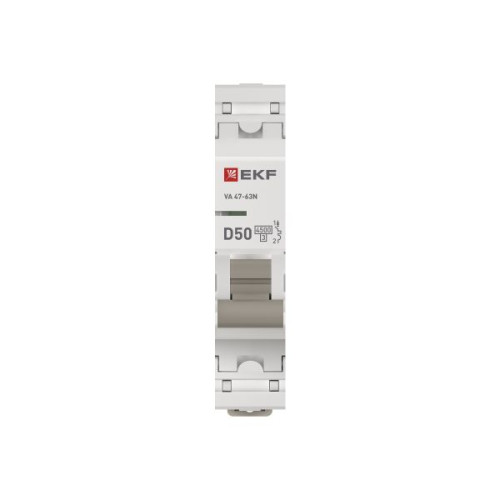 Авт. выкл. ВА 47-63N 1P 50А (D) 4,5kA PROXIMA EKF