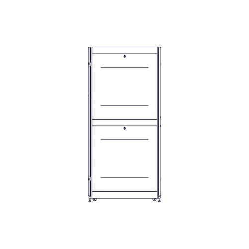 Шкаф Systeme Electric, серия Uniprom, 48U-600/1070, боковые панели 4шт, черный