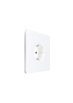 Systeme Infinity, Розетка С/У с ЗК (250В, 16А, защит.шторки), Арктический лед