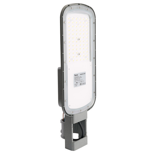 Светодиодный уличный консольный светильник Feron SP3070 50W 5000K AC90-300V, серый Светодиодный уличный консольный светильник Feron SP3070 50W 5000K AC90-300V, серый