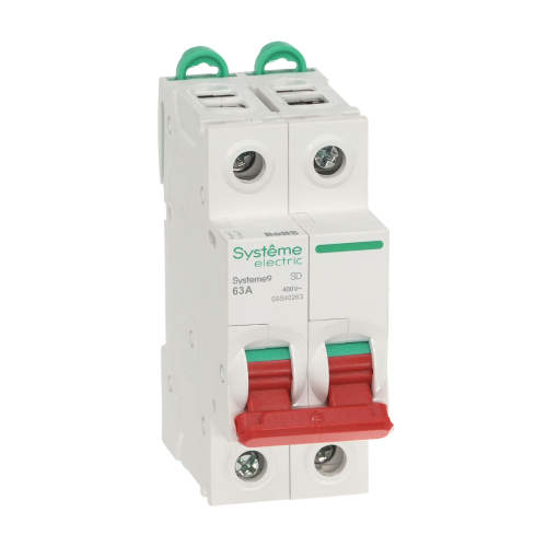 Systeme9 Выключатель нагрузки (ВН) 2P 63A 400В Systeme9 Выключатель нагрузки (ВН) 2P 63A 400В