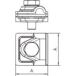Соединитель для быстр. монтажа d8-10 Vario 249 8-10 ALU OBO 5311519