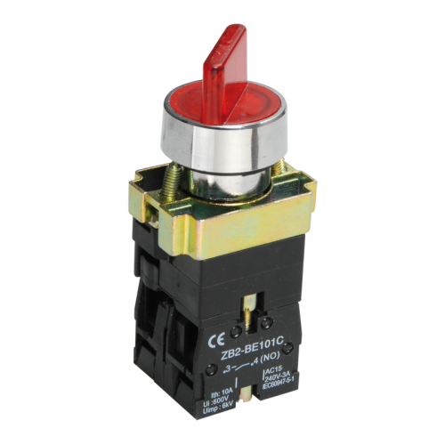 Переключатель LAY5-BK2465 2 положения красный NO+NC IEK