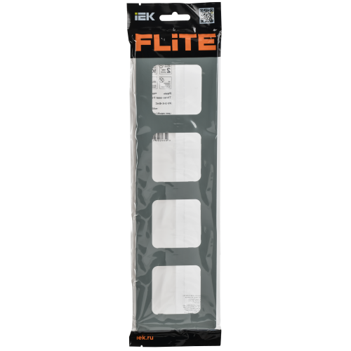 FLITE Рамка 4-местная РУ-4-К-ФлС серый IEK FLITE Рамка 4-местная РУ-4-К-ФлС серый IEK