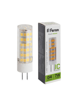 Лампа светодиодная Feron LB-433 G4 7W 175-265V 4000K