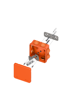 Коробка огнестойкая E45 85x85x40мм с клеммниками 6 полюсов 0,5-4мм2 IP55 HF EKF