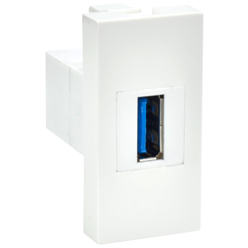 PRIMER РКЮ-10-00-П Розетка USB A 3.0 (1 модуль) белая IEK