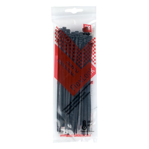 Хомут P6.6 стандартный (ч), 3.6x150 (50шт) FlexLock