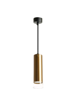 Светильник потолочный Feron ML1898 Barrel LUMINA levitation на подвесе MR16 35W 230V, золото, черный, 55*200