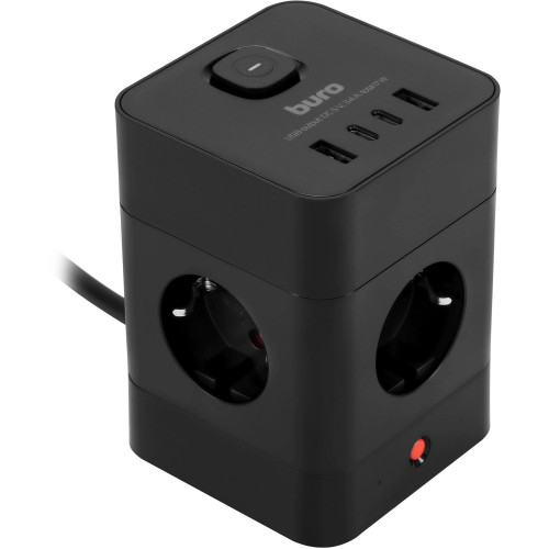 Сетевой удлинитель Buro BU-PTE4.1UC-B 1.5м (4 розетки) черный (пакет ПЭ) Сетевой удлинитель Buro BU-PTE4.1UC-B 1.5м (4 розетки) черный (пакет ПЭ)