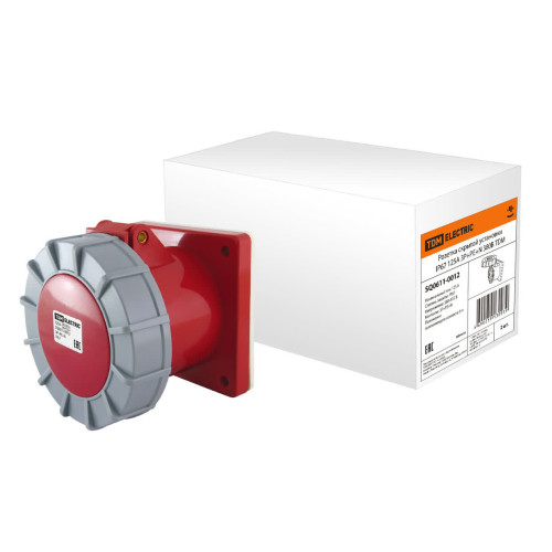 Розетка скрытой установки IP67 125А 3Р+РЕ+N 380В TDM