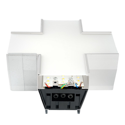 Светильник коннектор Feron AL4036X 6W 660Lm 3000К-4000К-6400K, X-образный, с ручным переключением режимов, серебро, 160*160*70мм возмож. соедин. в линию,серия RetailRay Светильник коннектор Feron AL4036X 6W 660Lm 3000К-4000К-6400K, X-образный, с ручным переключением режимов, серебро, 160*160*70мм возмож. соедин. в линию,серия RetailRay